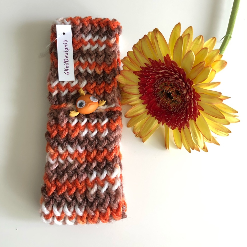 Hand knitted headband